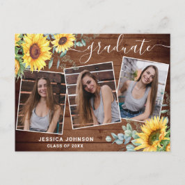 Invitación a la fiesta de graduación de Sunflowers