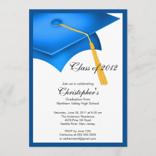 Invitación a la fiesta de graduación del Cabo Azul