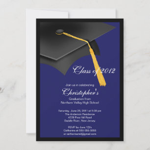 Invitación a la fiesta de graduación del Cabo Azul