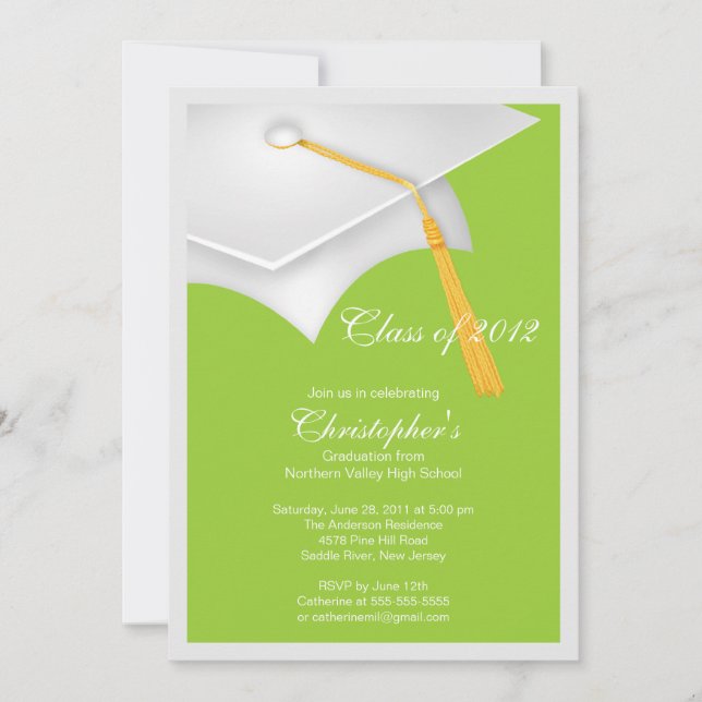Invitación a la fiesta de graduación del Cabo Blan (Anverso)