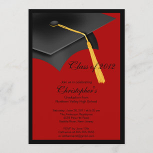 Invitación a la fiesta de graduación del Cabo Rojo