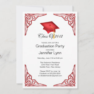 Invitación a la fiesta de graduación del Cabo Rojo