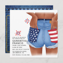 Invitación a la fiesta de graduación del Chica Den