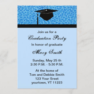 Invitación a la fiesta de graduación del leopardo