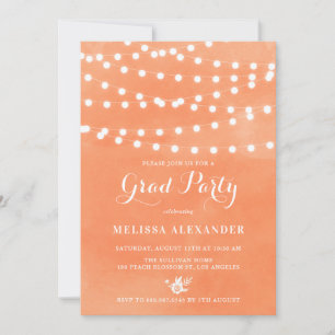 Invitación a la fiesta de graduación del Naranja d