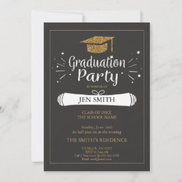 Invitación a la fiesta de graduación del Purpurina
