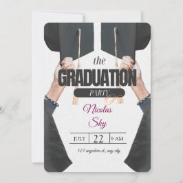 Invitación a la fiesta de graduación - Diseño eleg