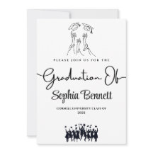 Invitación a la fiesta de graduación elegante del