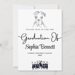 Invitación a la fiesta de graduación elegante del
