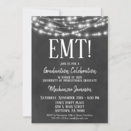 Invitación a la fiesta de graduación EMT de Chalkb