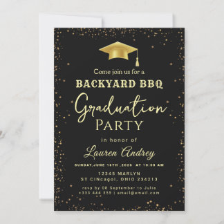 Invitación a la Fiesta de Graduación en el Jardín