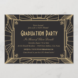 Invitación a la fiesta de graduación estilo Art De