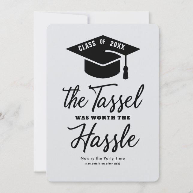 Invitación a la fiesta de graduación, Fiesta edito (Anverso)