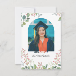 Invitación a la Fiesta de Graduación Floral Boho