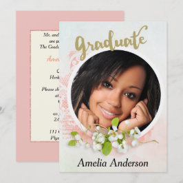 Invitación a la fiesta de graduación fotográfica