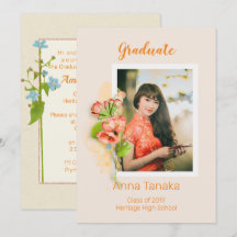 Invitación a la fiesta de graduación fotográfica