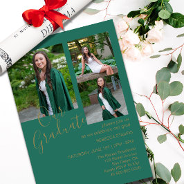Invitación a la fiesta de graduación fotográfica