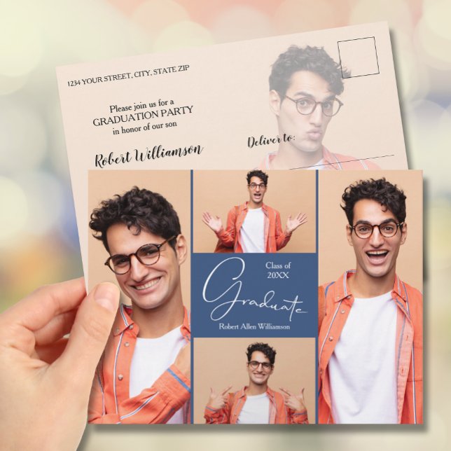 Invitación a la fiesta de graduación fotográfica (Subido por el creador)