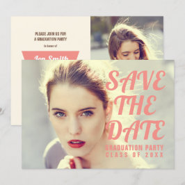 Invitación a la fiesta de graduación fotográfica. 