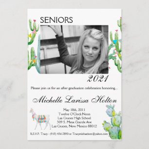 Invitación a la fiesta de graduación fotográfica B