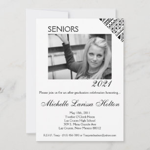Invitación a la fiesta de graduación fotográfica B