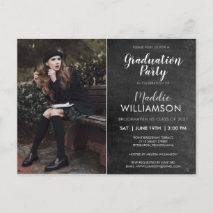 Invitación a la fiesta de graduación fotográfica d