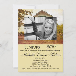 Invitación a la fiesta de graduación fotográfica d