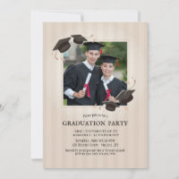Invitación a la fiesta de graduación fotográfica d