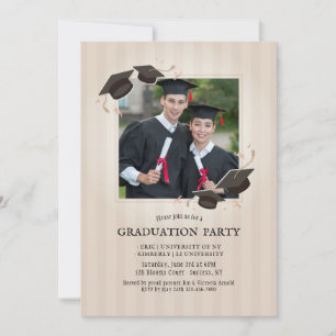 Invitación a la fiesta de graduación fotográfica d
