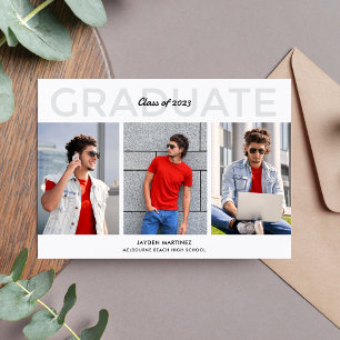 Invitación a la fiesta de graduación fotográfica d