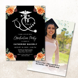Invitación a la fiesta de graduación fotográfica d
