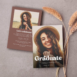 Invitación a la fiesta de graduación fotográfica d
