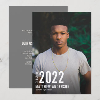Invitación a la fiesta de graduación fotográfica d