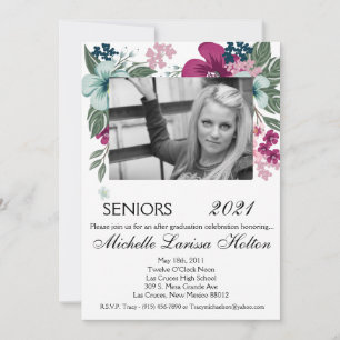 Invitación a la fiesta de graduación fotográfica d