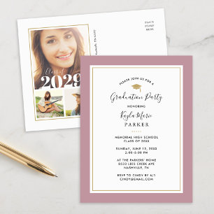 Invitación a la fiesta de graduación fotográfica M