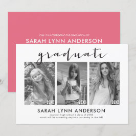 Invitación a la fiesta de graduación fotográfica T