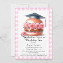 Invitación a la fiesta de graduación Grill and Chi