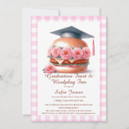Invitación a la fiesta de graduación Grill and Chi