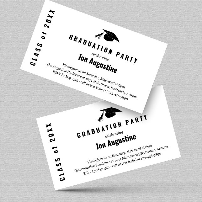 Invitación a la fiesta de graduación Insertar (Subido por el creador)