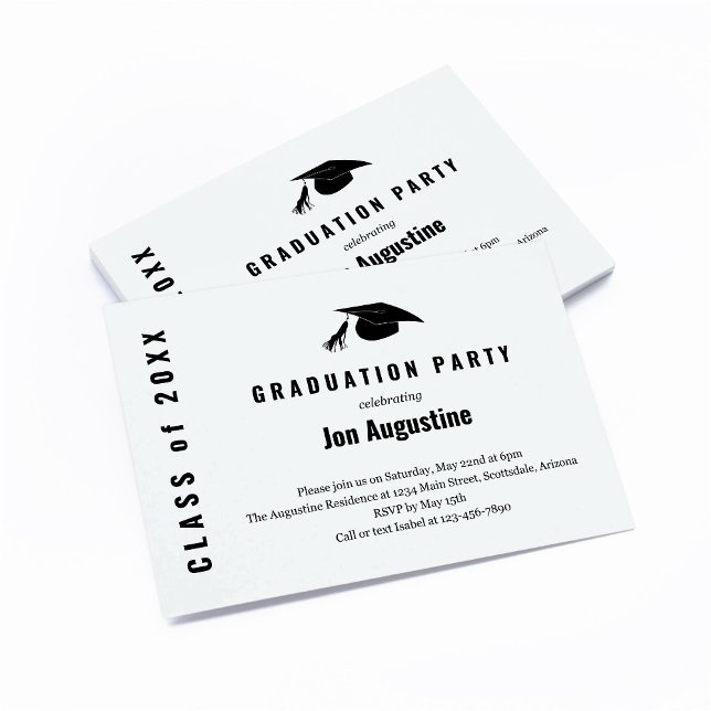 Invitación a la fiesta de graduación Insertar (Subido por el creador)