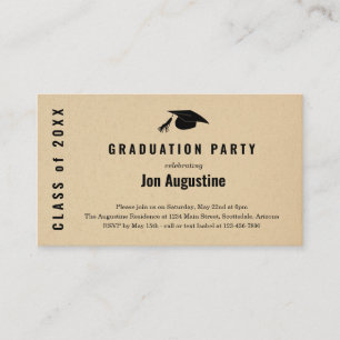 Invitación a la fiesta de graduación Insertar