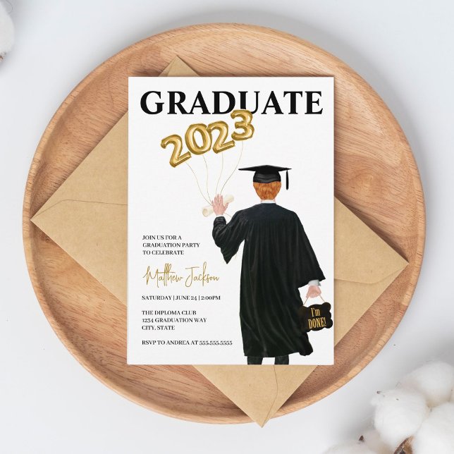 Invitación a la fiesta de graduación masculina de  (Subido por el creador)