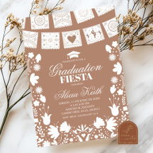 Invitación a la Fiesta de Graduación Mexicana Boho