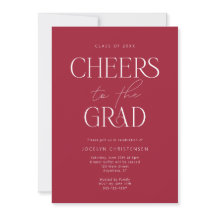 Invitación a la fiesta de graduación Minimalista m