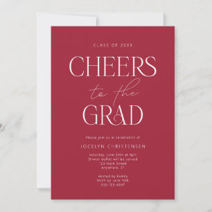 Invitación a la fiesta de graduación Minimalista m