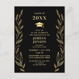 Invitación a la fiesta de graduación moderna de co
