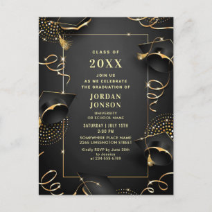 Invitación a la fiesta de graduación moderna de co