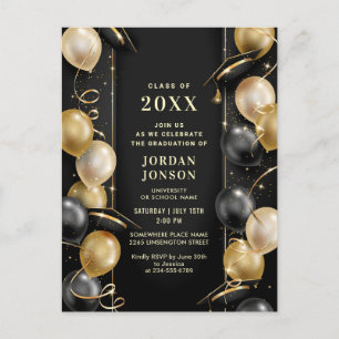 Invitación a la fiesta de graduación moderna de co