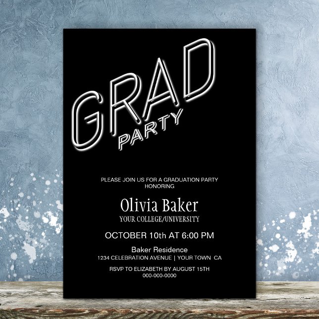 Invitación a la fiesta de graduación negra del Rót (Subido por el creador)