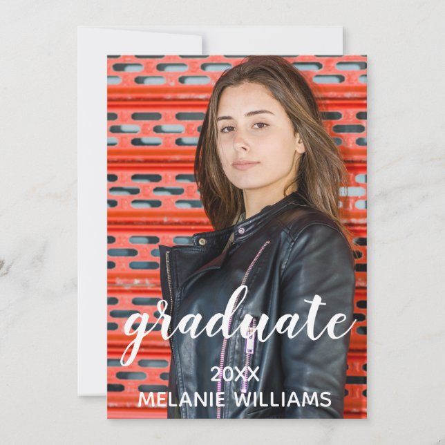 invitación a la fiesta de graduación para personal (Anverso)